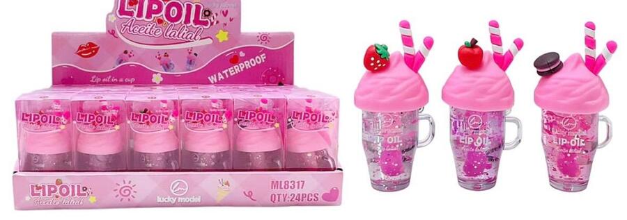 LUCKY MODEL LIP OIL WATERPROOF [Conf. da 24 pezzi]