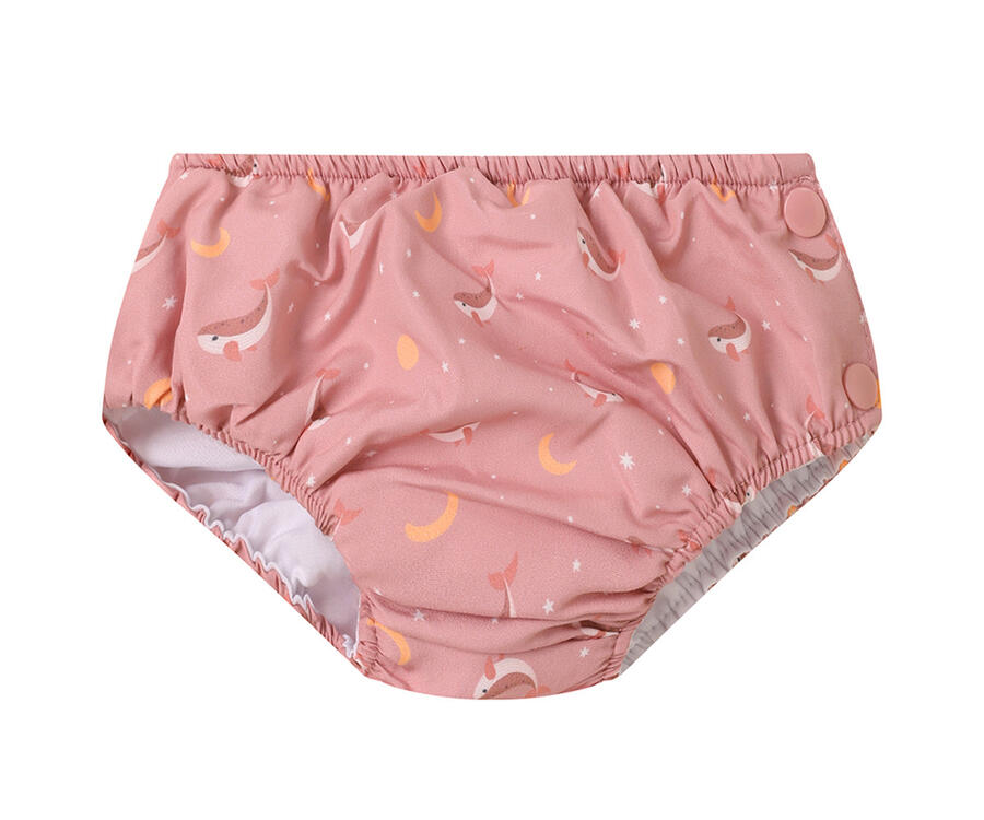 Costume contenitivo UPF 50+ per mare e piscina - Volanti Pink Whale