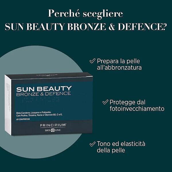 BIOS LINE - SUN BEAUTY - Bronze & Defence - Per preparare la pelle al sole. 60 cpr