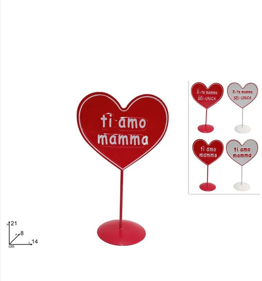 CUORE IN LATTA FESTA DELLA MAMMA
 [Conf.da 12 pezzi]