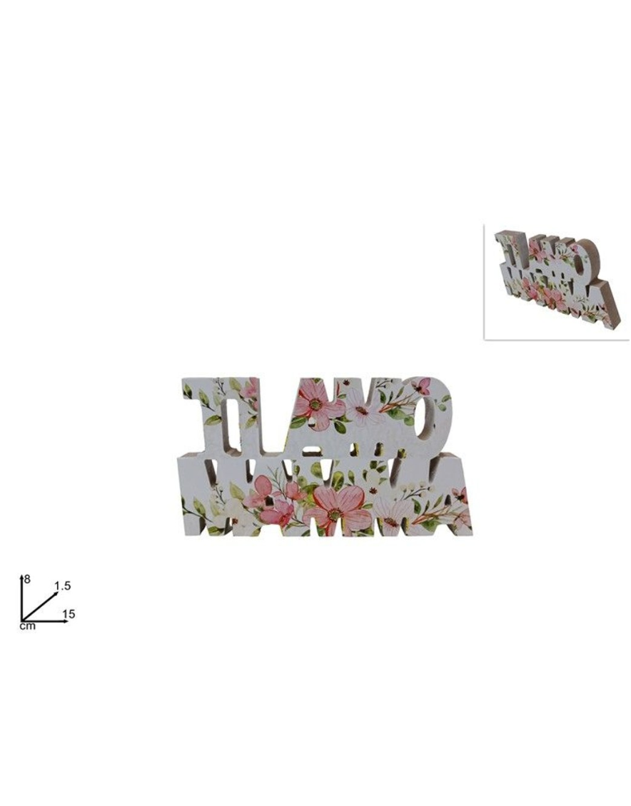 DECORAZIONE IN LEGNO DA 8 cm [Conf.da 6 pezzi]