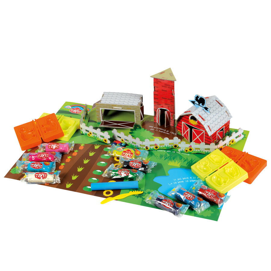 DIDO' FARM 10 salsiciotti, formine e scenario 3D