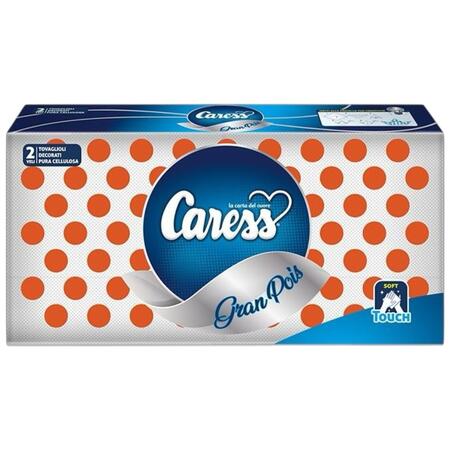 CARESS TOVAGLIOLI GRAN POIS 2 VELI ARANCIO (Confezione da 15 pezzi) 