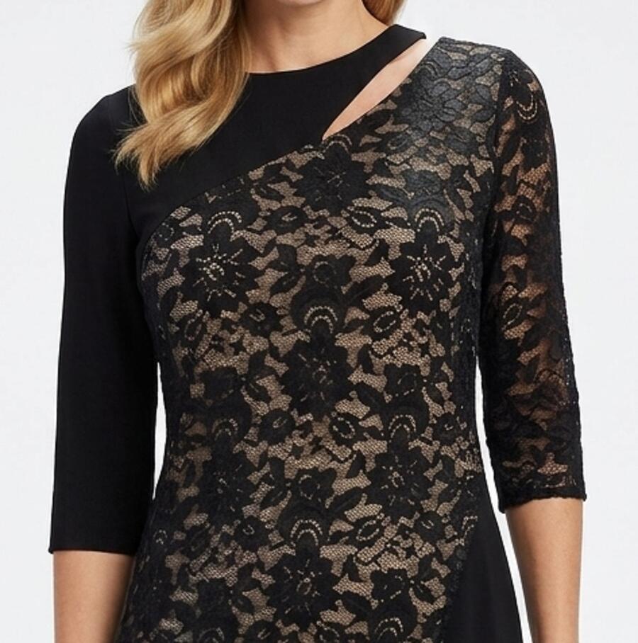 ABITO DA TANGO E DA BALLO CON FRONTALE IN PIZZO FODERATO IN VARI COLORI 4-0131