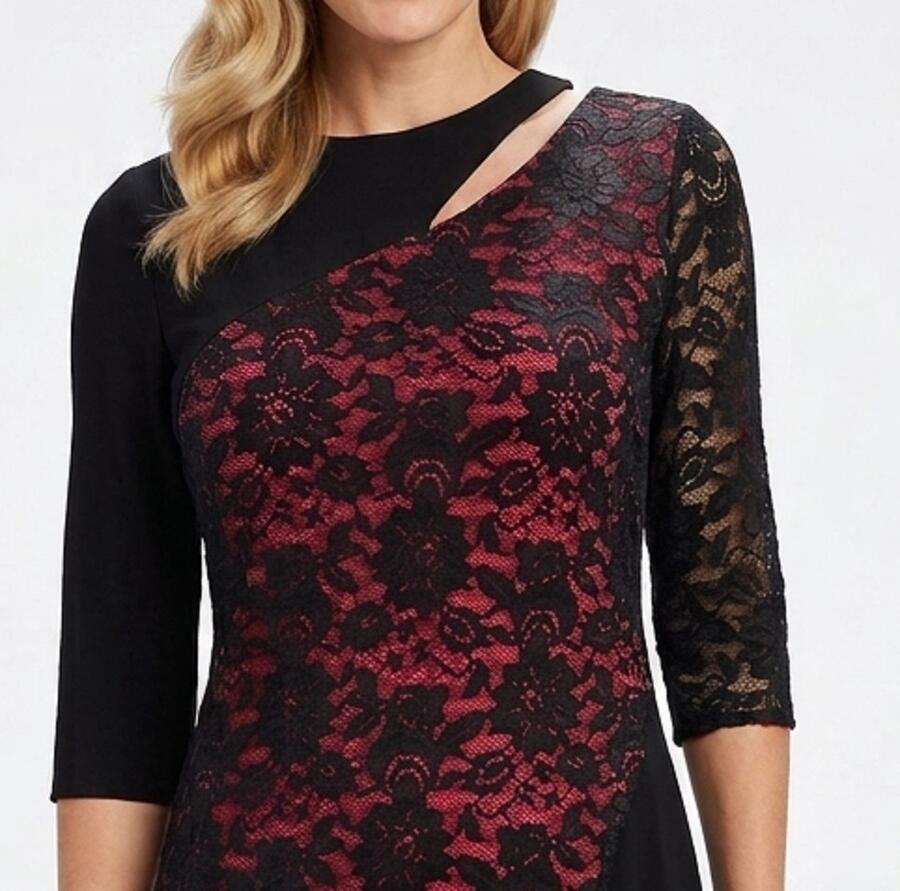 ABITO DA TANGO E DA BALLO CON FRONTALE IN PIZZO FODERATO IN VARI COLORI 4-0131