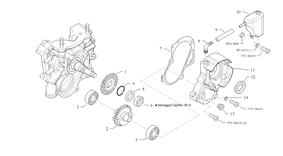 CARTER CONTRALBERO MOTORE HAT