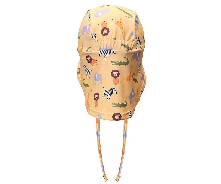 Cappello da Spiaggia Bebè – Protezione UV50+ con Visiera e Patellina - Wild Animals