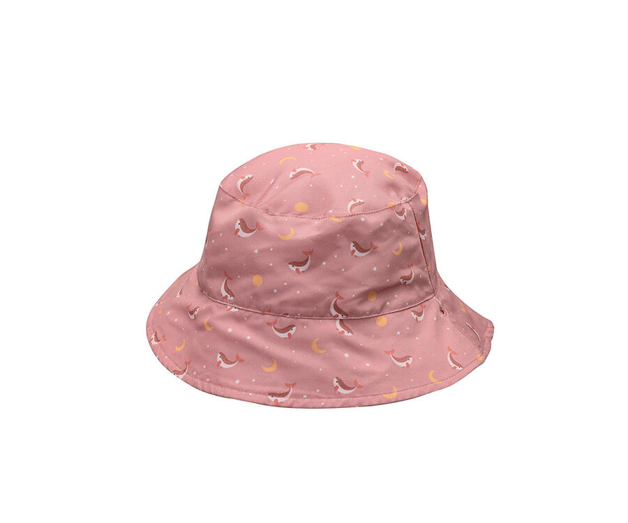 Cappellino Reversibile Bebè – Protezione Solare UPF+30 - Pink Whale