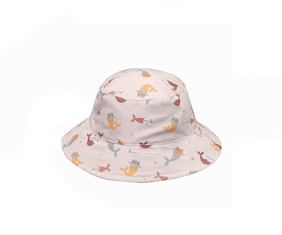 Cappellino Reversibile Bebè – Protezione Solare UPF+30 - Mermaid Cats