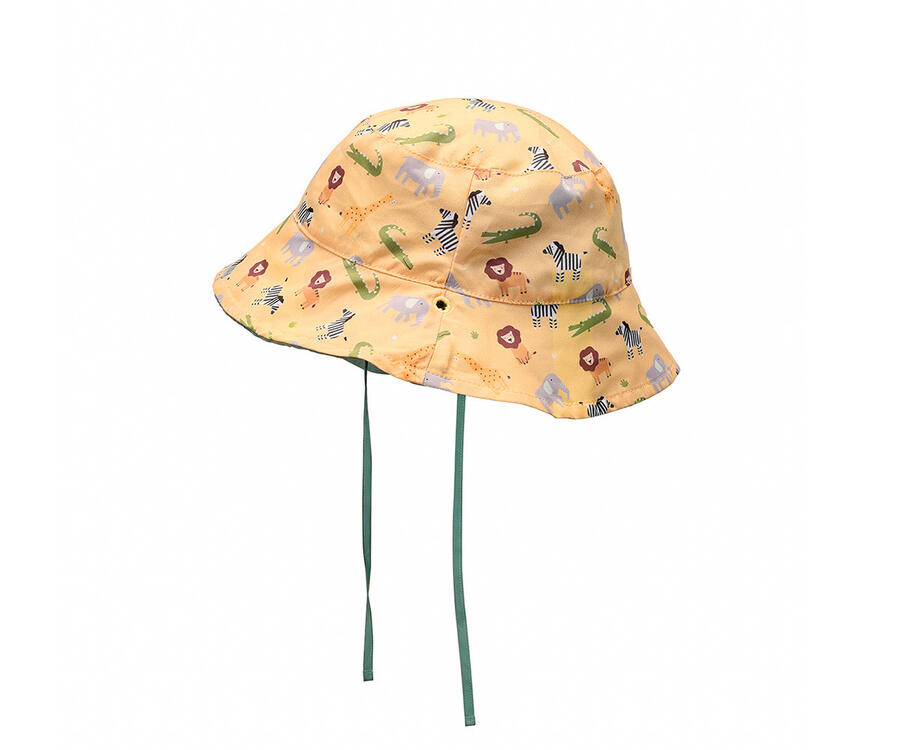 Cappellino Reversibile Bebè – Protezione Solare UPF+30 - Wild Animals