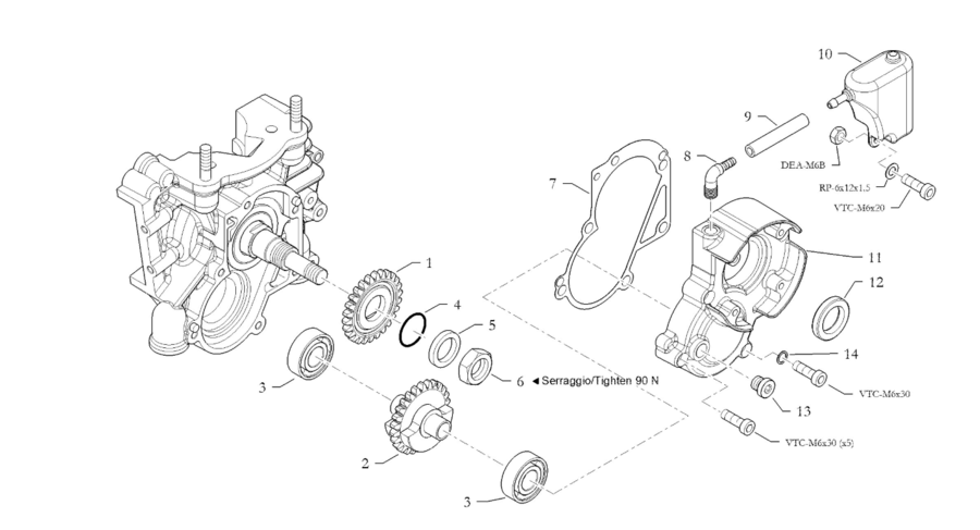 DADO INGRANAGGIO CONTRALBERO