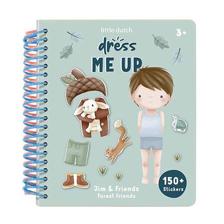 Libro Dress me up con stickers - Forest Friends