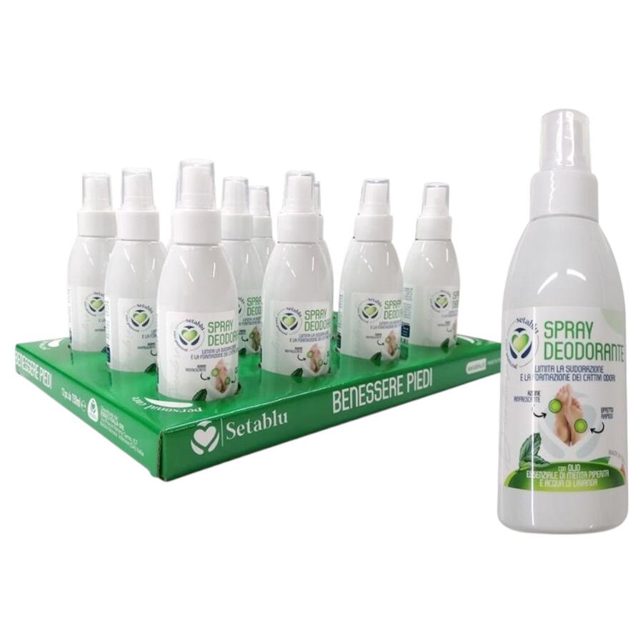 SETABLU DEODORANTE PIEDI 150 ML (Confezione da 12 pezzi) 