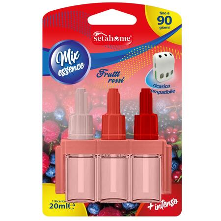 SETABLU RICARICA TRIS DEO AMBIENTE 20 ML FRUTTI ROSSI (Confezione da 24 pezzi) 