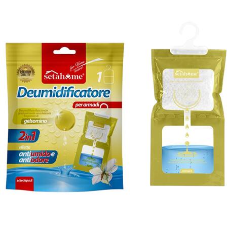 SETABLU DEUMIDIFICATORE CON APPENDINO 500 ML GELSOMINO (Confezione da 12 pezzi) 