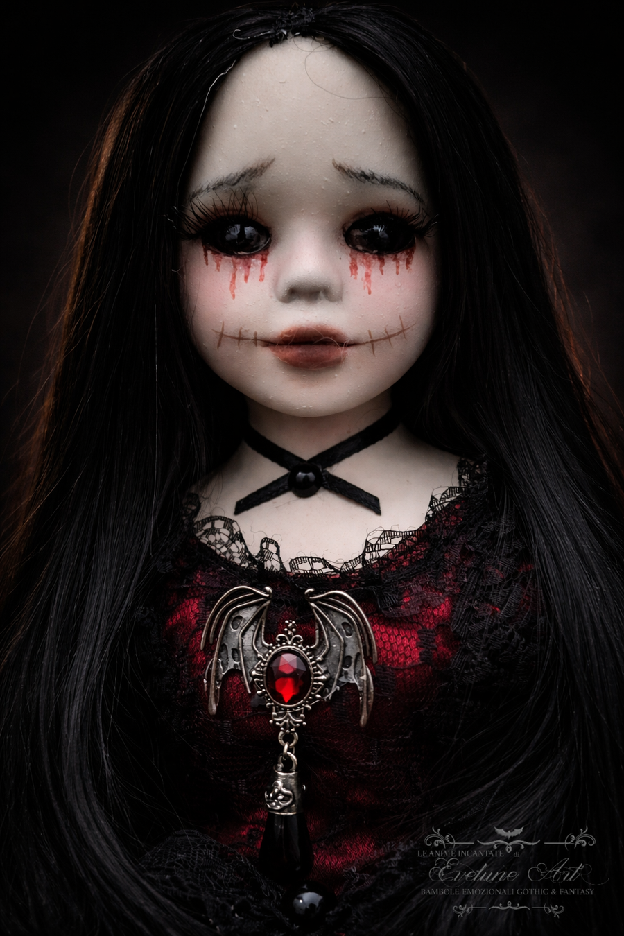 Meredith Bambola Goth Emozionale