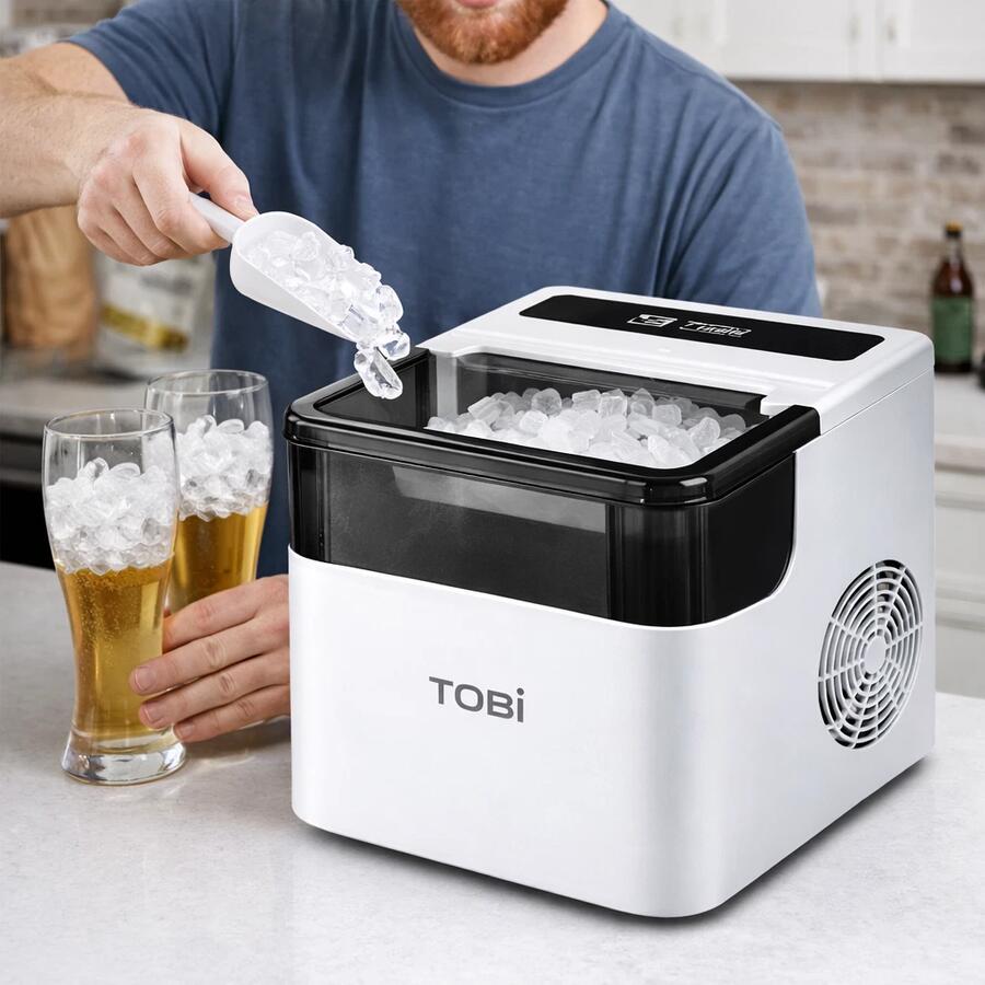 Macchina Ghiaccio Automatica Cubetti Bullet Casa Bar TOBI 12Kg/24h 