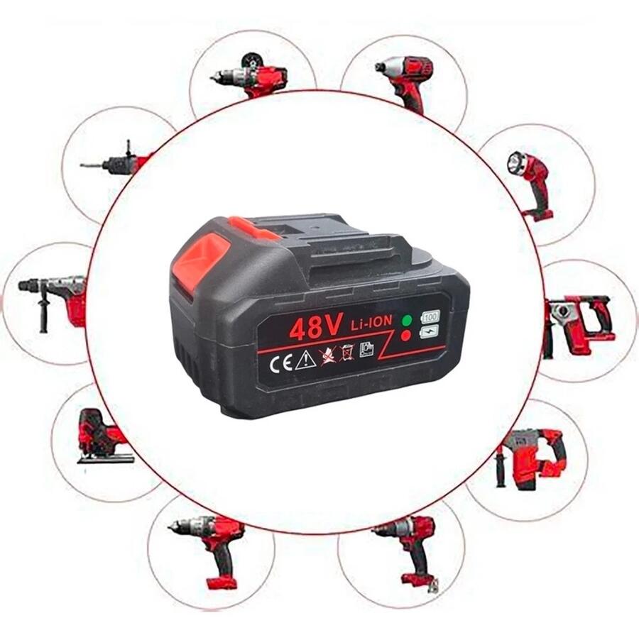 BATTERIA DI RICAMBIO 48V PER MINI SEGA ELETTRICA CESOIA MOTOSEGA IDROPULITRICE 