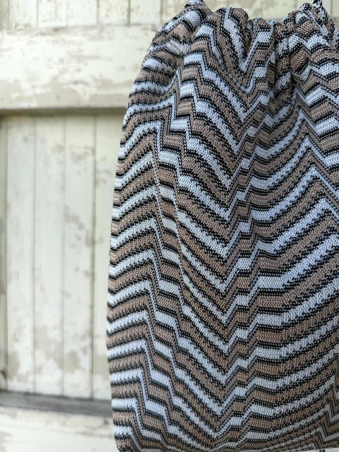 Secchiello bianco e beige 