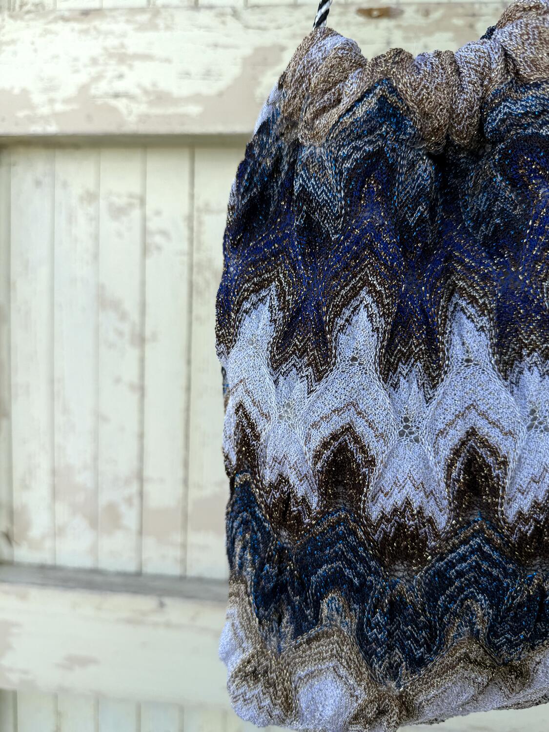 Secchiello  blu e bianco