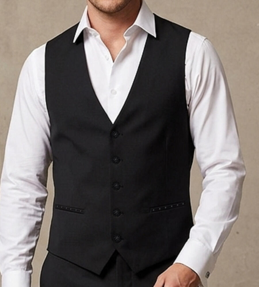 GILET DA BALLO VESTIBILITA' REGOLARE DRITTA CON STRASS NEI TASCHINI 8-0008