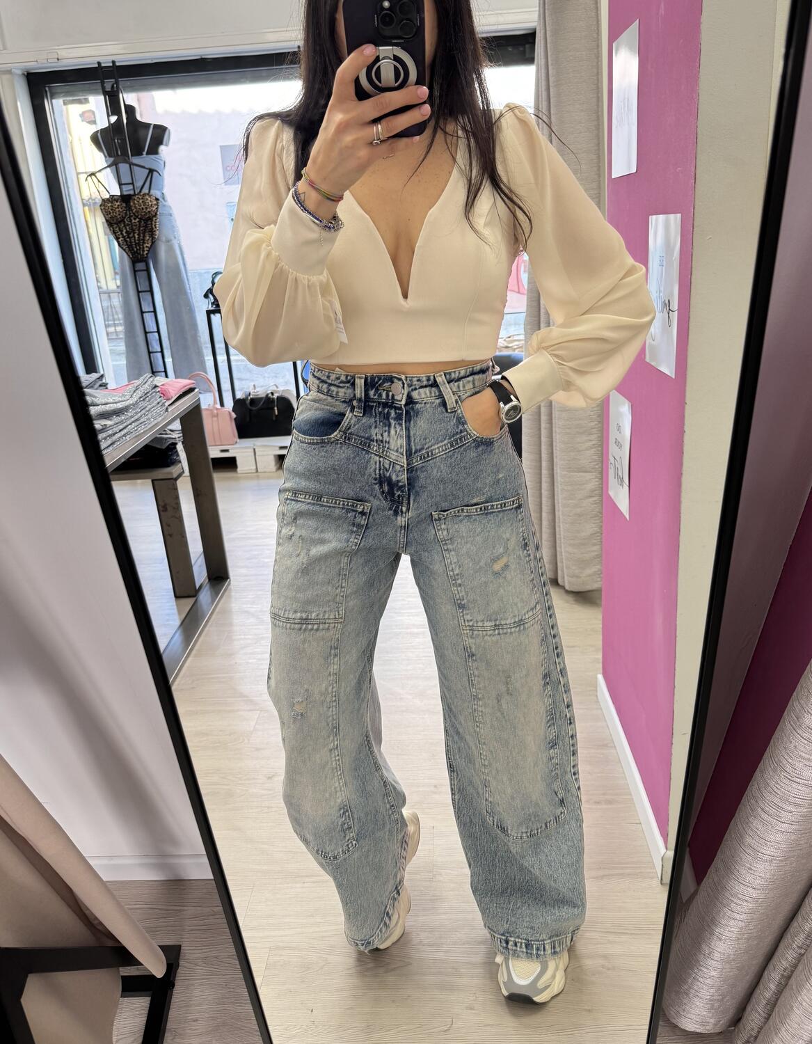 NOVITÀ Jeans baggy slavato