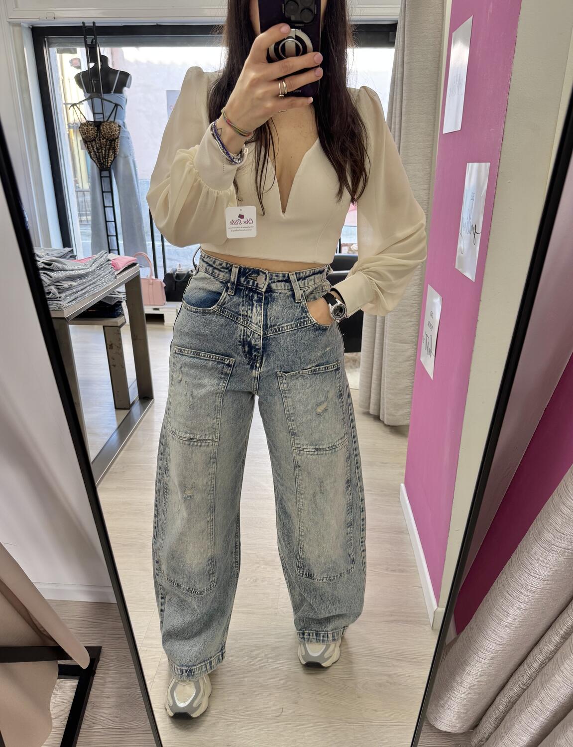 NOVITÀ Jeans baggy slavato