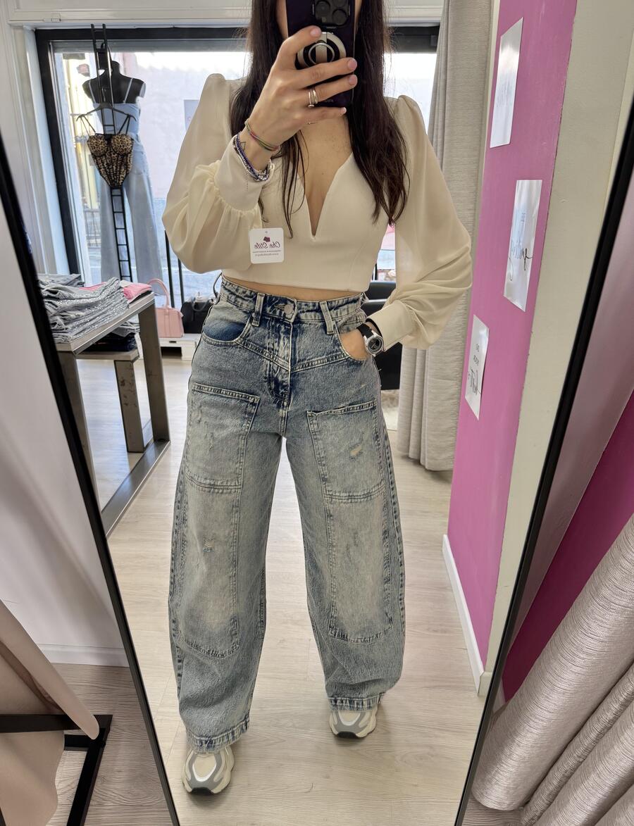 NOVITÀ Jeans baggy slavato