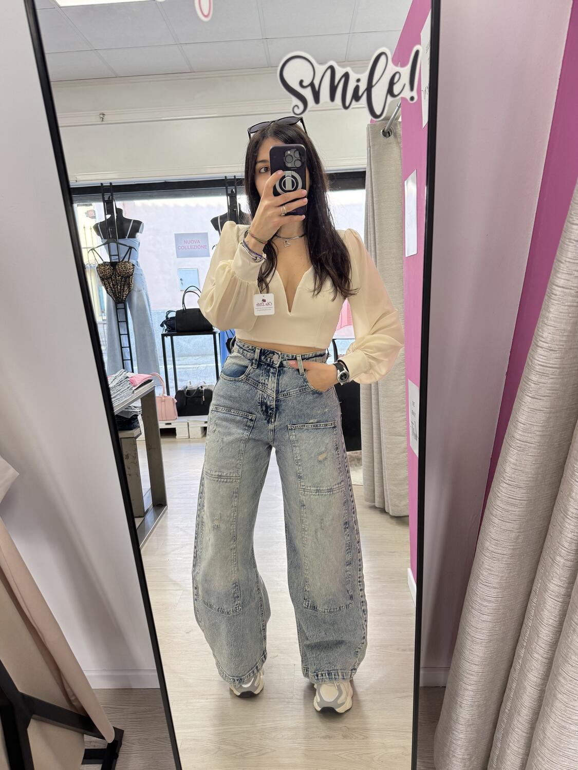 NOVITÀ Jeans baggy slavato