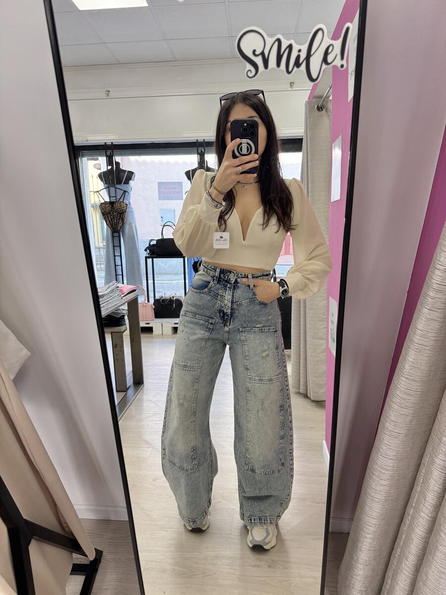 NOVITÀ Jeans baggy slavato