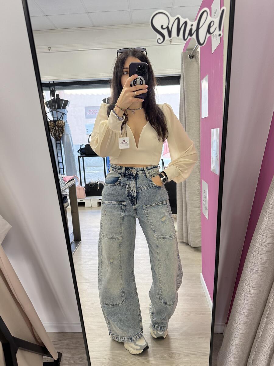 NOVITÀ Jeans baggy slavato