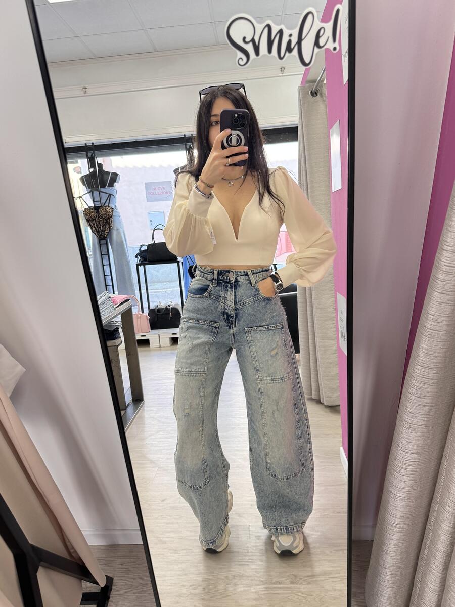 NOVITÀ Jeans baggy slavato