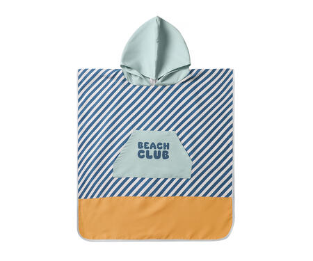 Poncho mare con cappuccio Stripes Blues & Beyond