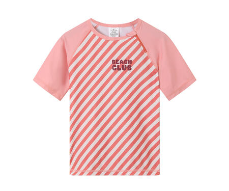T-shirt nuoto UPF 50+ Stripes Bloom & Blush