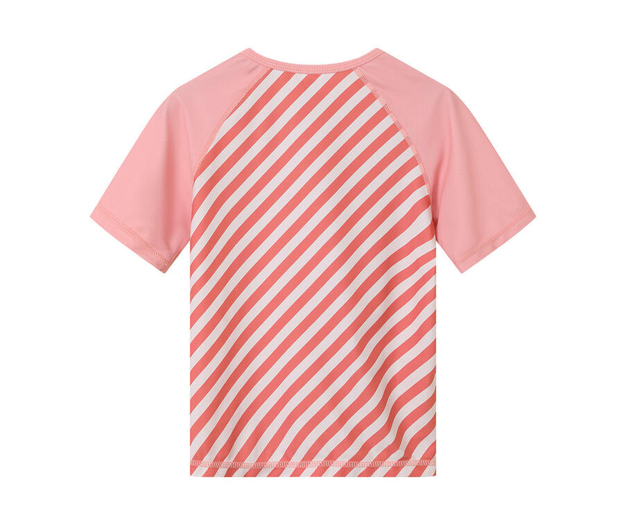 T-shirt nuoto UPF 50+ Stripes Bloom & Blush