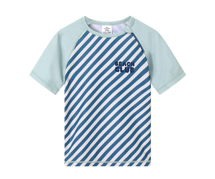 T-shirt nuoto UPF 50+ Stripes Blues & Beyond
