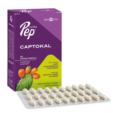 ULTRA PEP® KAPTOKAL - promuove la sazietà e limita l'assorbimento dei nutrienti. 120 Cps