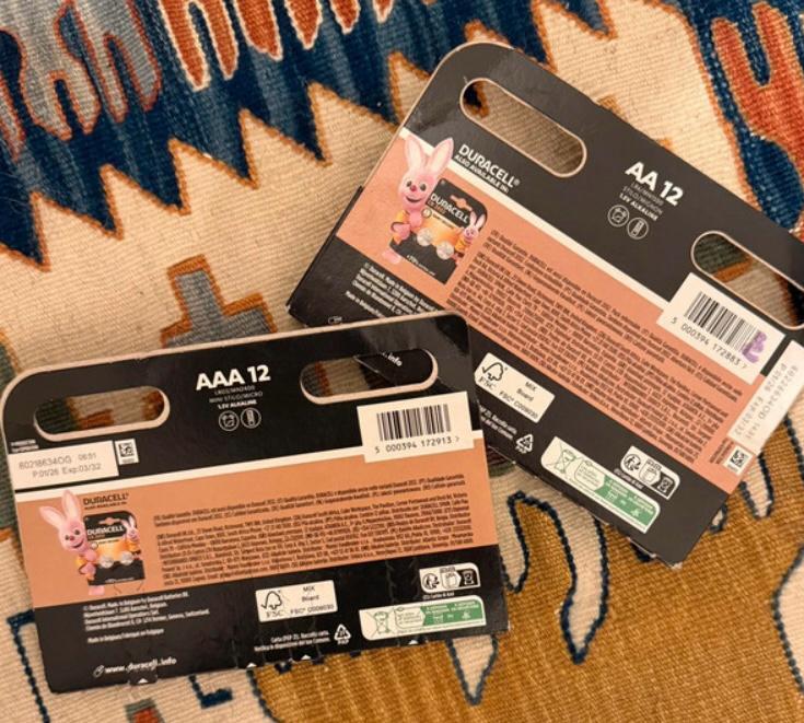 Set 24 Batterie Duracell (AA + AAA) - Nuove