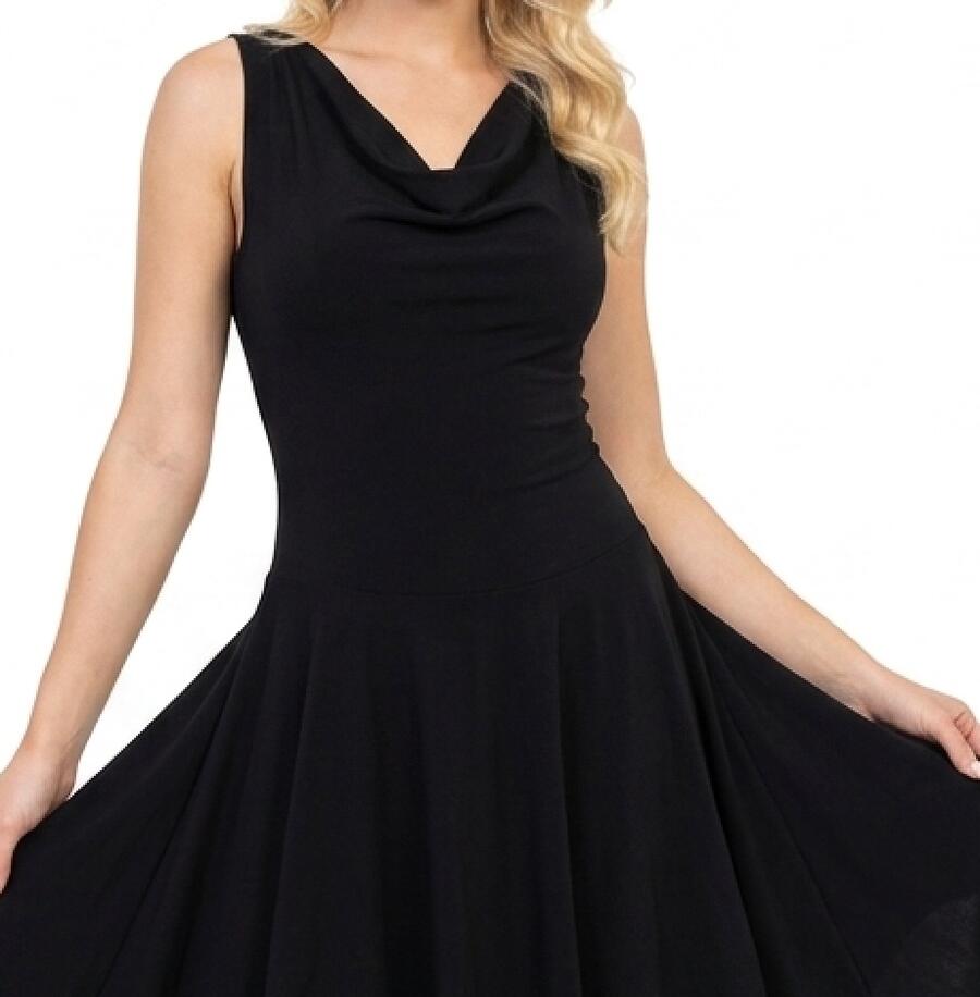 BACK-LACE-OUT DRESS AND FINAL SHEETS IN ELASTIC SWEATER WITH RED BORDINS 4-0104