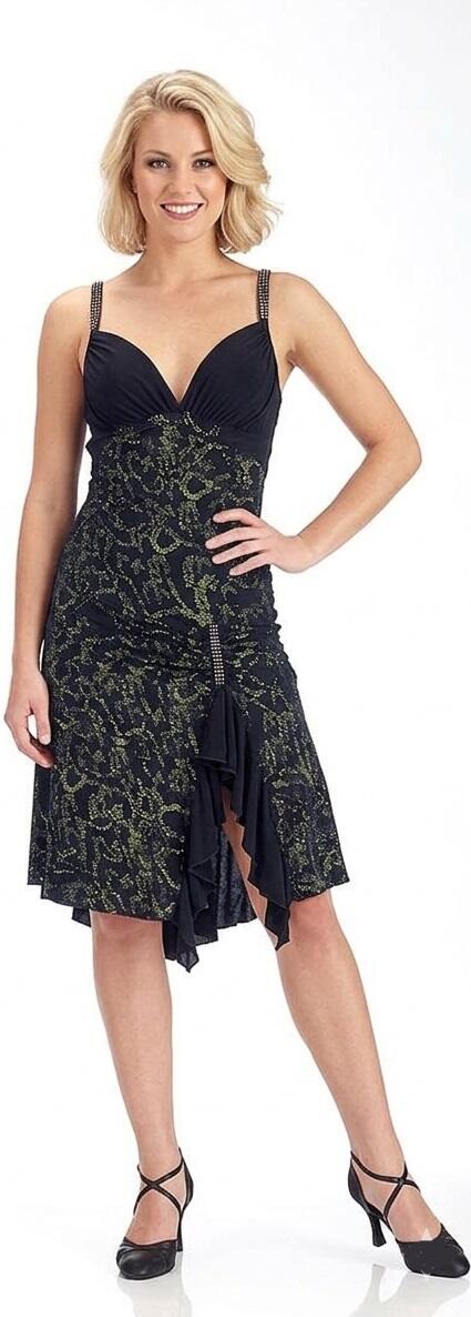 DRESS TO TANGO AND LATIN DANCE WITH BACK SUPER UNGLUED 4-0045E