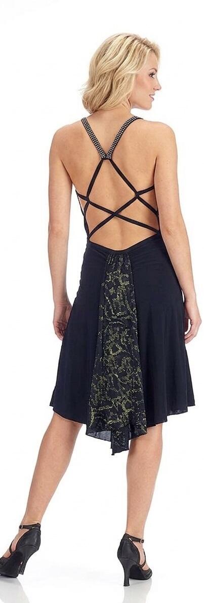 DRESS TO TANGO AND LATIN DANCE WITH BACK SUPER UNGLUED 4-0045E