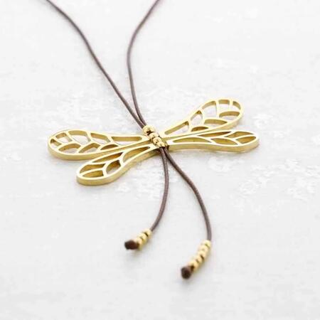 Collana Libellula Acciaio GOLD