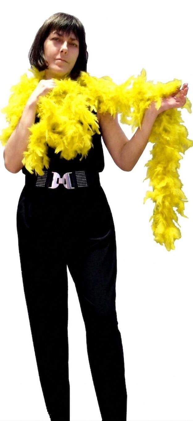 FEATHER BOA COLORED SLIM 