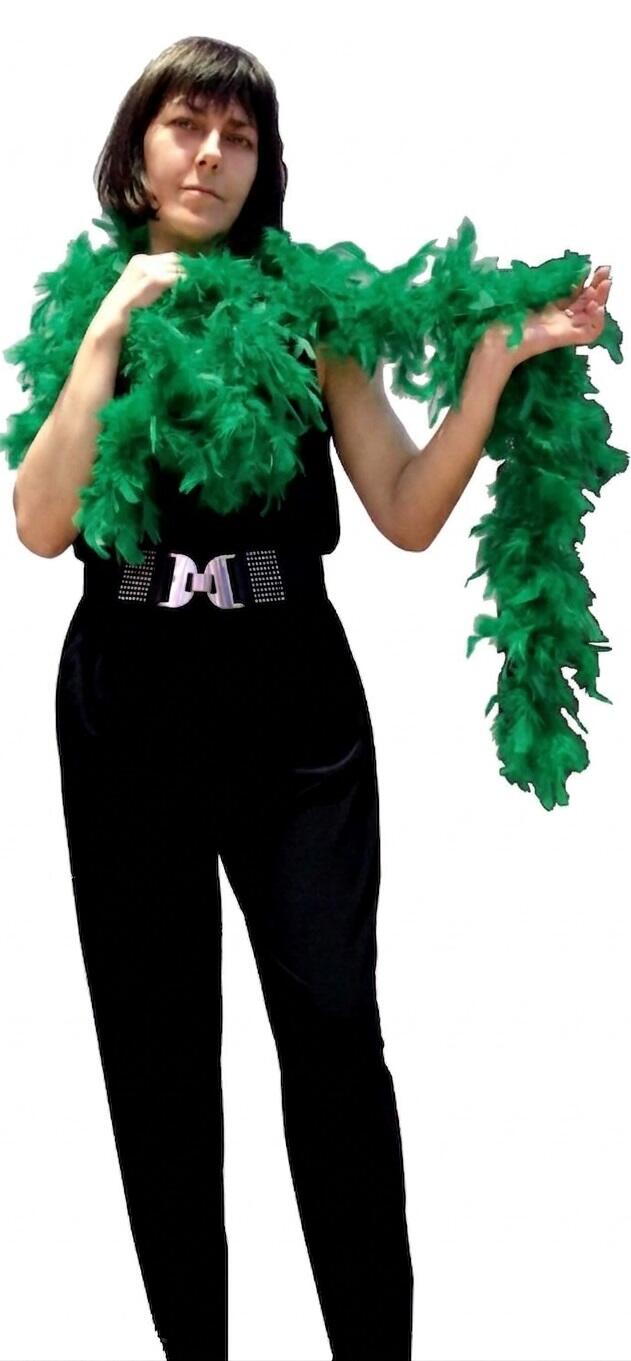 FEATHER BOA COLORED SLIM 