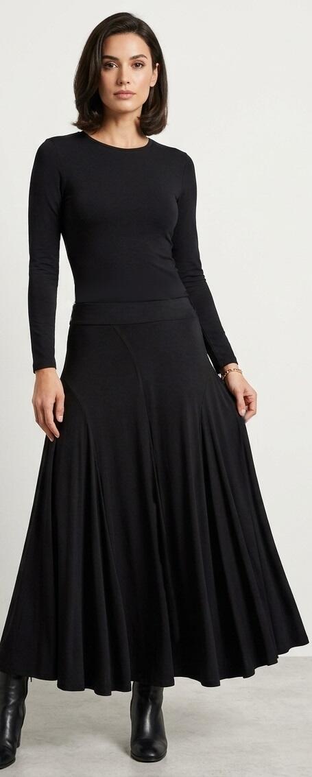 SKIRT LONG DANCE CUT TO BIAS TO SMOOTH AND DANCES 2-0009