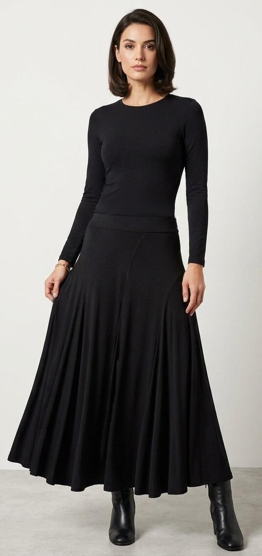 SKIRT LONG DANCE CUT TO BIAS TO SMOOTH AND DANCES 2-0009