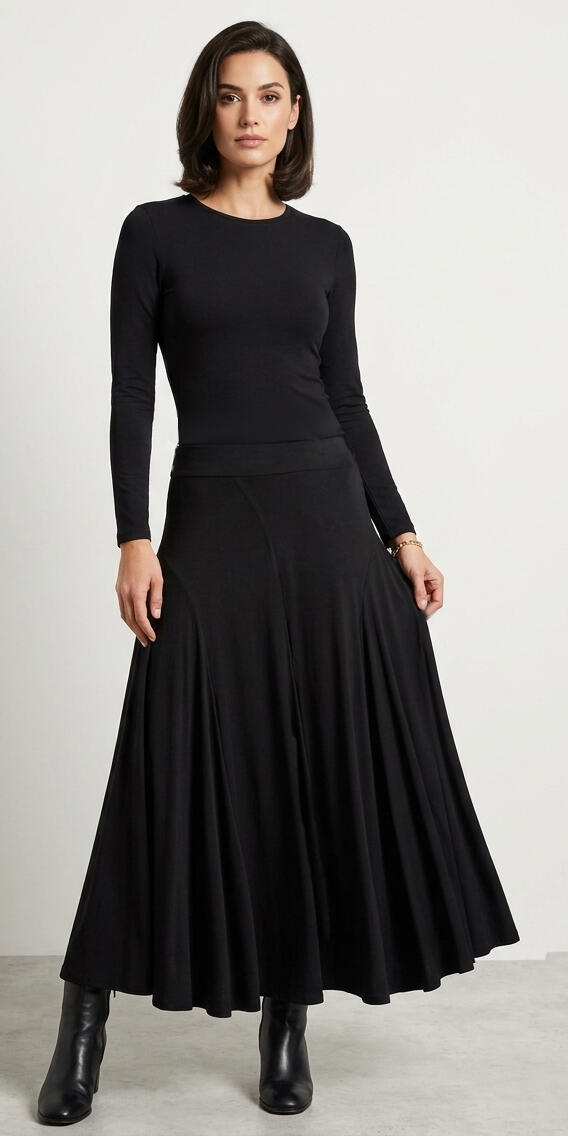 SKIRT LONG DANCE CUT TO BIAS TO SMOOTH AND DANCES 2-0009