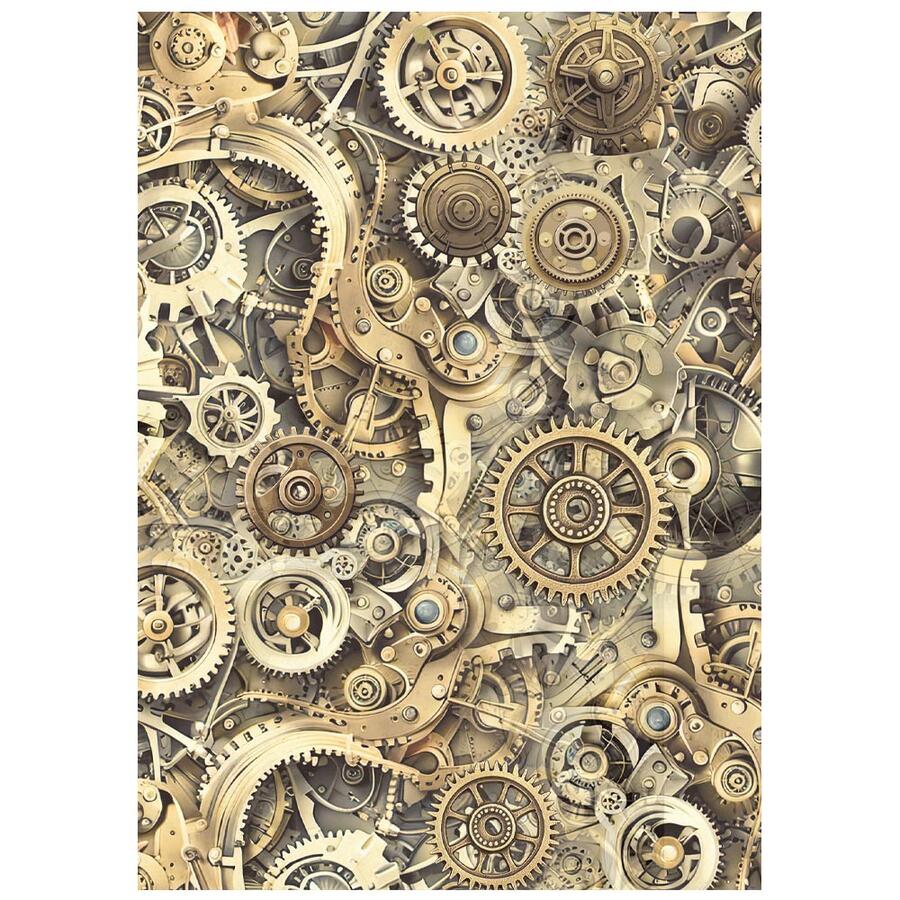 Selezione 8 Carta di riso Fto A6 Backgrounds Gardens of Time