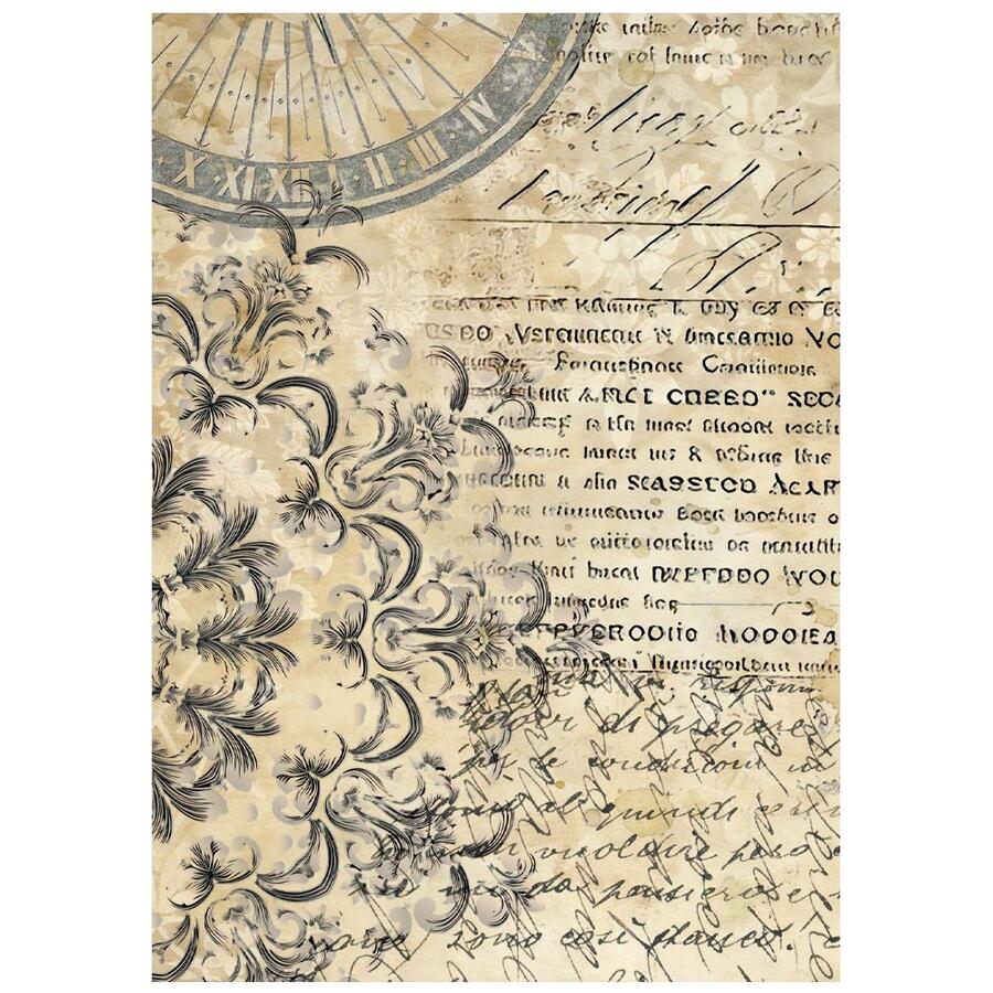 Selezione 8 Carta di riso Fto A6 Backgrounds Gardens of Time