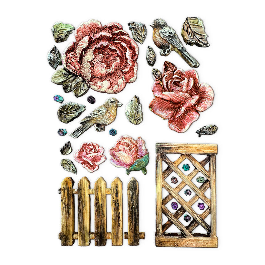 Stampo in silicone A5 House of Roses Fence